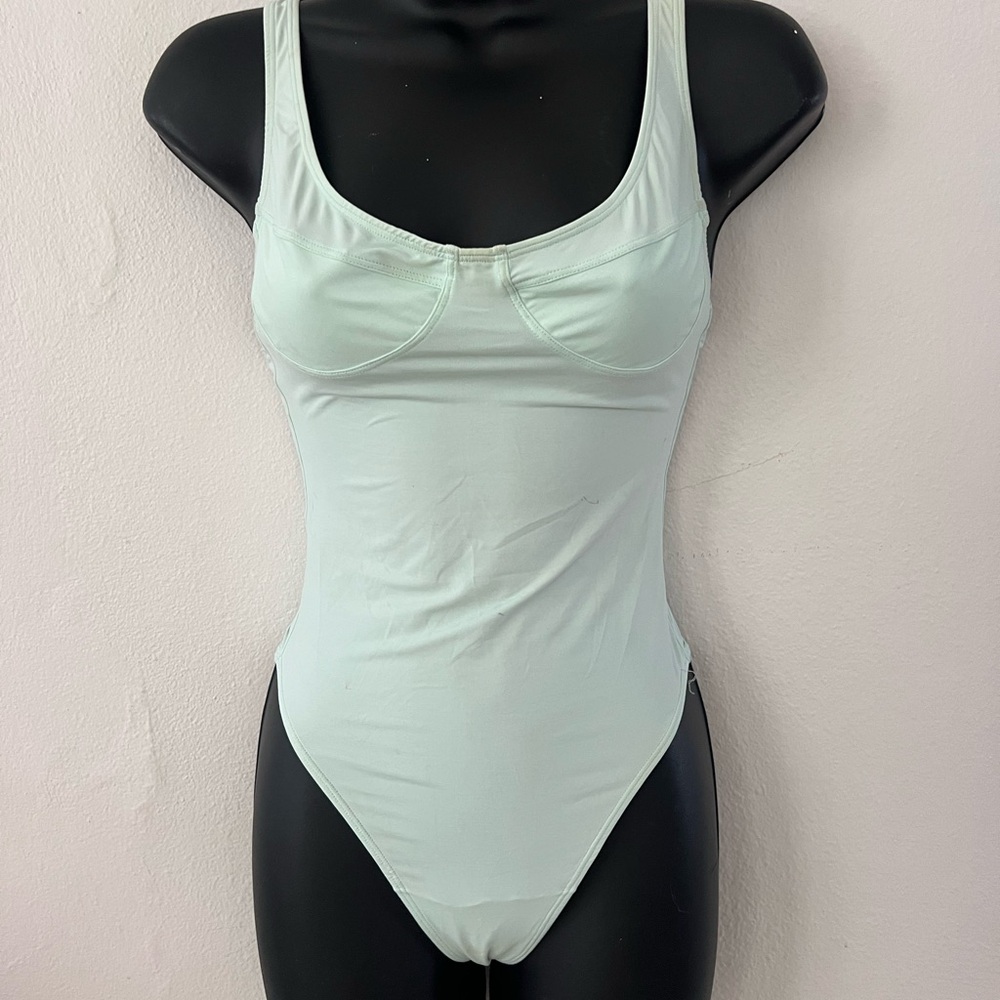 Indah Mint Scoop Neck Bodysuit